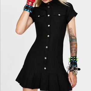 LIVE N’ LEARN BUTTON DOWN DRESS